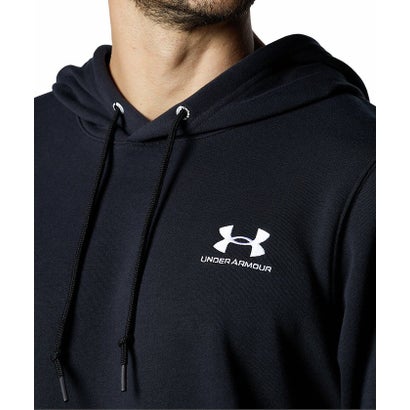 アンダーアーマー/メンズ/UA ESSENTIAL TERRY HOODIE （Black /  / White）｜詳細画像