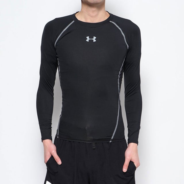 メンズ フィットネス 長袖コンプレッションインナー UA HEATGEAR ARMOUR LONGSLEEVE 1358549