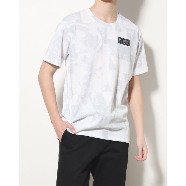 
                    メンズ 半袖Tシャツ UA HEAVY WEIGHT COTTON SHORT SLEEVE PRINTED 1378386 （White /  /）