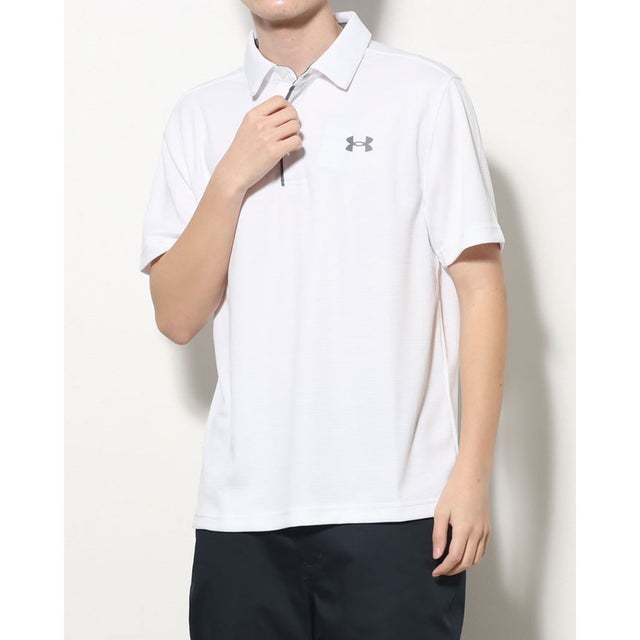 
                    メンズ 半袖ポロシャツ UA Tech Polo 1290140 （White / Graphite / Graphite）