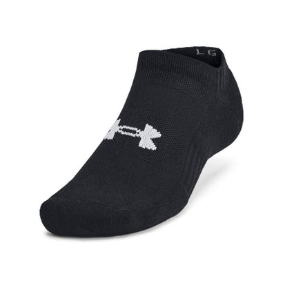 アンダーアーマー UNDER ARMOUR アンダーアーマー/UA TC 3pk No Show （Black / Black / White）｜詳細画像