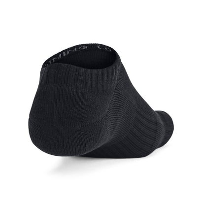 アンダーアーマー UNDER ARMOUR アンダーアーマー/UA TC 3pk No Show （Black / Black / White）｜詳細画像