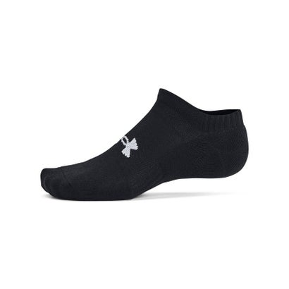アンダーアーマー UNDER ARMOUR アンダーアーマー/UA TC 3pk No Show （Black / Black / White）｜詳細画像