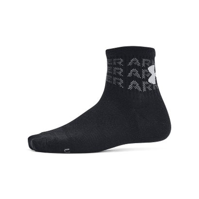 アンダーアーマー/UA Essential 6pk Qtr （Black / Black / Mod Gray）｜詳細画像