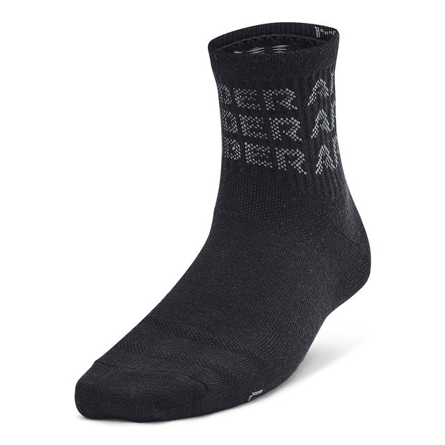 /UA Essential 6pk Qtr （Black / Black / Mod Gray）