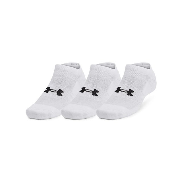 /UA TC 3pk No Show （White / White / Black）