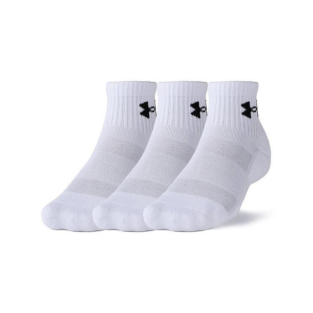 /UA TC 3pk Qtr （White / White / Black）