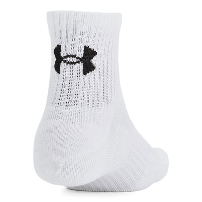アンダーアーマー/UA TRAINING COTTON QUARTER SOCKS (3P) （White / White / Black）｜詳細画像