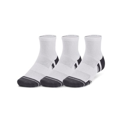アンダーアーマー/UA Performance Tech 3pk Qtr （White / White / Jet Gray）｜詳細画像