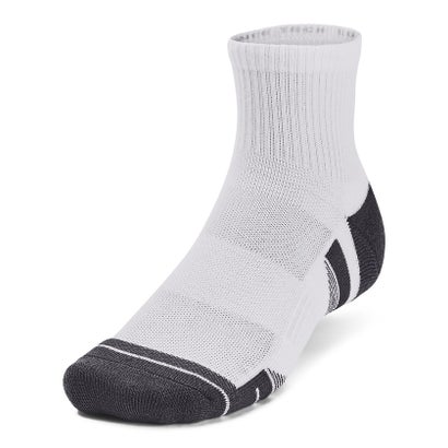アンダーアーマー/UA Performance Tech 3pk Qtr （White / White / Jet Gray）｜詳細画像