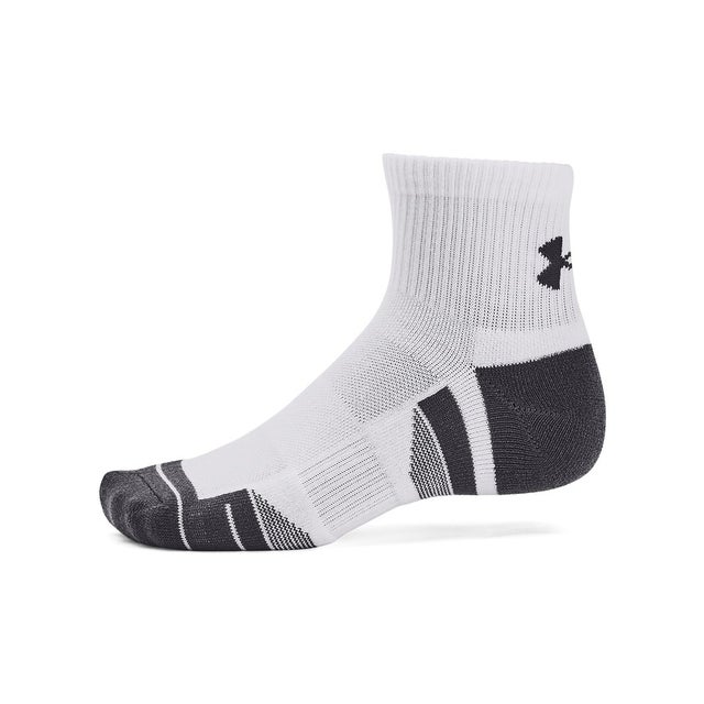 /UA Performance Tech 3pk Qtr （White / White / Jet Gray）