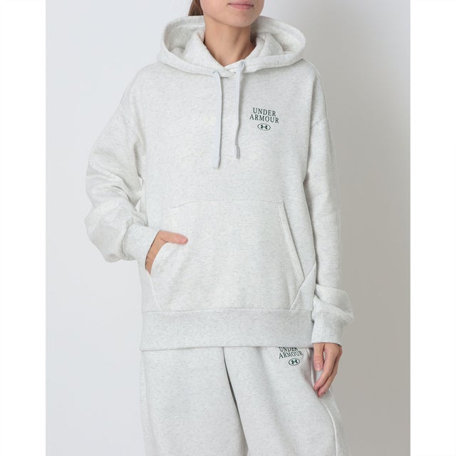 レディース ニットジャケット UAライバルフリース グラフィック フーディー 6016834 （Distant Gray）