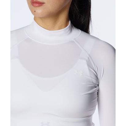 アンダーアーマー UNDER ARMOUR アンダーアーマー/レディス/UA W HG Comp LS Mock （White /  / Halo Gray）｜詳細画像