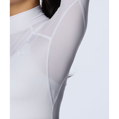 アンダーアーマー UNDER ARMOUR アンダーアーマー/レディス/UA W HG Comp LS Mock （White /  / Halo Gray）｜詳細画像