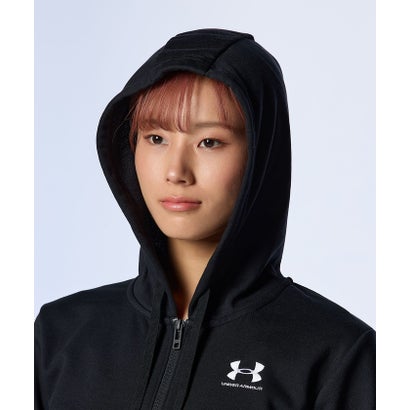 アンダーアーマー UNDER ARMOUR アンダーアーマー/レディス/UA ESHORT SLEEVE T-SHIRTENTIAL TERRY FULL ZIP HOODIE HOODIE （Black /  / White）｜詳細画像