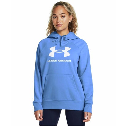 アンダーアーマー UNDER ARMOUR アンダーアーマー/レディス/F24 UA RIVAL FLEECE BIG LOGO HDY （Horizon Blue /  / White）｜詳細画像