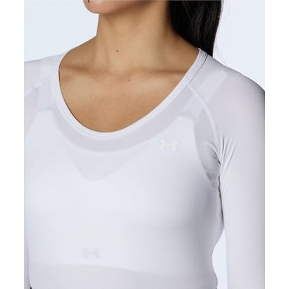 アンダーアーマー UNDER ARMOUR アンダーアーマー/レディス/F24 UA W HG Comp LS Crew （White /  / Halo Gray）｜詳細画像