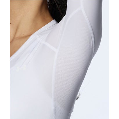 アンダーアーマー UNDER ARMOUR アンダーアーマー/レディス/F24 UA W HG Comp LS Crew （White /  / Halo Gray）｜詳細画像