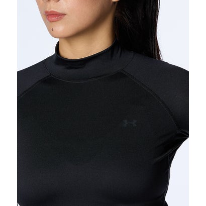 アンダーアーマー UNDER ARMOUR アンダーアーマー/レディス/UA W HG Comp LS Mock （Black /  / Mod Gray）｜詳細画像