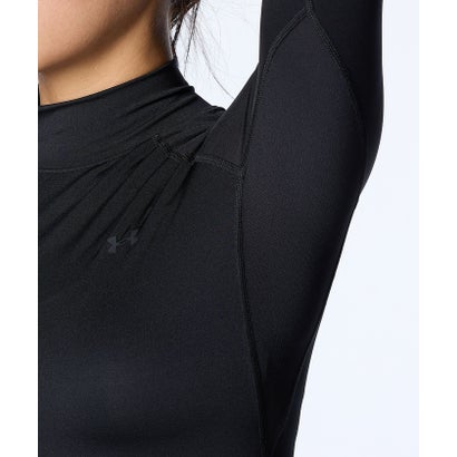 アンダーアーマー UNDER ARMOUR アンダーアーマー/レディス/UA W HG Comp LS Mock （Black /  / Mod Gray）｜詳細画像