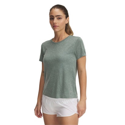 アンダーアーマー UNDER ARMOUR アンダーアーマー/レディス/UA Launch Camo Shortsleeve （Silica Green /  / Reflective）｜詳細画像