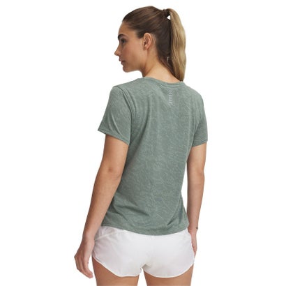 アンダーアーマー UNDER ARMOUR アンダーアーマー/レディス/UA Launch Camo Shortsleeve （Silica Green /  / Reflective）｜詳細画像