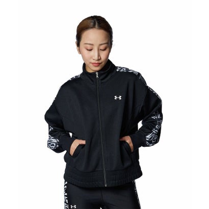 アンダーアーマー UNDER ARMOUR アンダーアーマー/レディス/UA TRACK JERSEY WOVEN FULL ZIP HOODIE （Black / /）｜詳細画像