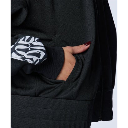 アンダーアーマー UNDER ARMOUR アンダーアーマー/レディス/UA TRACK JERSEY WOVEN FULL ZIP HOODIE （Black / /）｜詳細画像