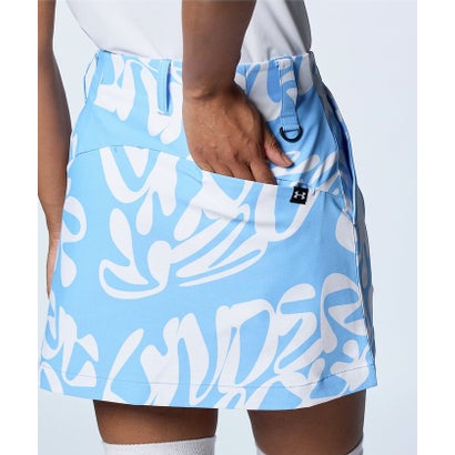 アンダーアーマー UNDER ARMOUR アンダーアーマー/レディス/UA Iso-chill Wordmark Skirt （Carolina Blue / White / White）｜詳細画像