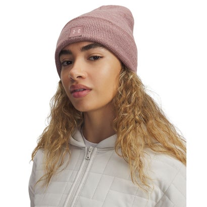 アンダーアーマー/レディス/UA Halftime Beanie （Maroon Mist / Maroon Mist / Tourmaline Pink）｜詳細画像