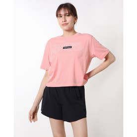 レディース 半袖Tシャツ UA COTTON BOX WORDMARK TEE 1378314 （Posh Pink /  /）