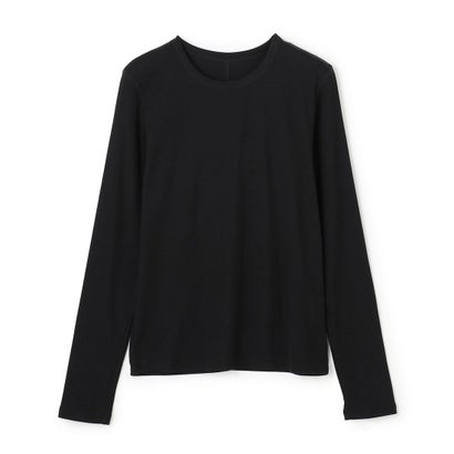 【抗菌防臭/洗える】コットンカシミヤ クルーネックカットソー （ボーダー(エクリュ×ブラック)）｜詳細画像