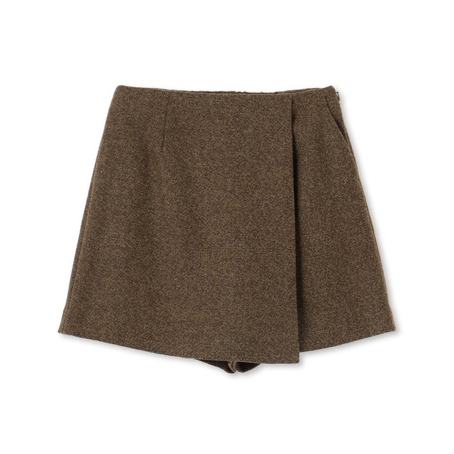 【一部店舗限定/セットアップ着用可】ツイード ショートパンツ （ブラウン）