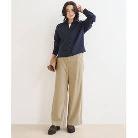 ストレッチコーデュロイ ワイドパンツ （ベージュ）