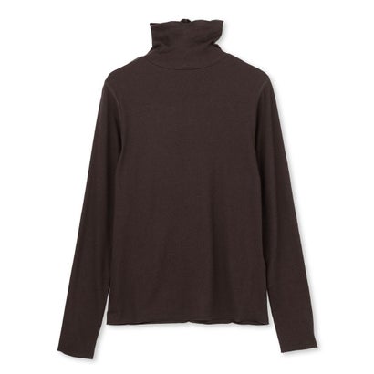 【暖かさ＆着心地の良さで大ヒット】コットンカシミヤ タートルネックカットソー （ブラック）｜詳細画像