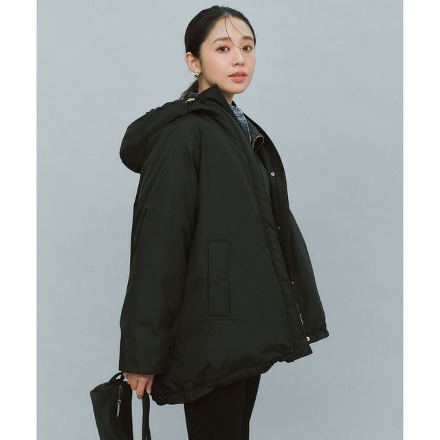 TAIONコラボ ステッチレス フーデッドダウン （ブラック）