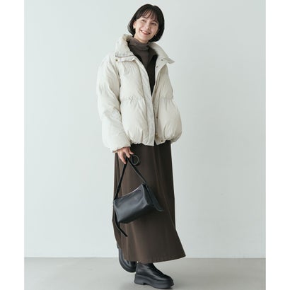 【第3回VERYベストアウター大賞2026「チームVERY賞」受賞】TAIONコラボ Aラインショートダウン （モカ）｜詳細画像