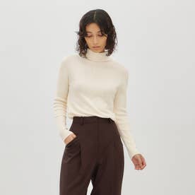 TURTLE NECK KNIT TOP （IVORY）