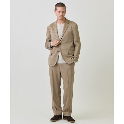 ヴィーガンスエードピンタックイージースラックス[ハンドウォッシャブル/ストレッチ] （ブラック）｜詳細画像