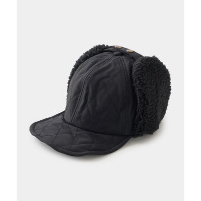 Basiquenti Quilting Short Flap Cap （ブラック）｜詳細画像