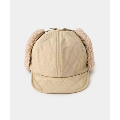 Basiquenti Quilting Short Flap Cap （ブラック）｜詳細画像