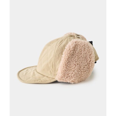 Basiquenti Quilting Short Flap Cap （ブラック）｜詳細画像