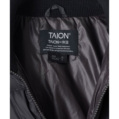 TAION ベーシック ハイネックWジップ ニットスリーブダウンジャケット （ブラック）｜詳細画像