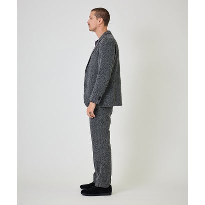 ヘリンボーンジャージスラックス （グレー）｜詳細画像