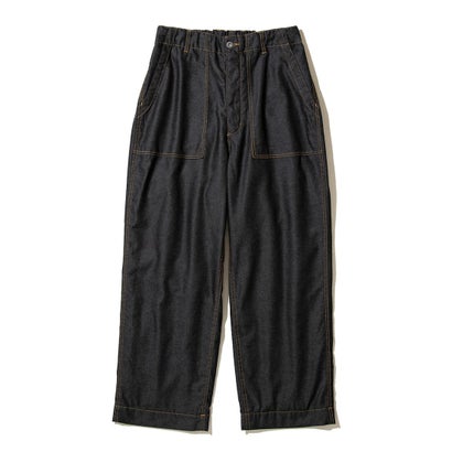 ユニフォームアウトドアスタンダード UNFRM OUTDOOR STANDARD ライトウェイト テックデニム ワイド ベイカーパンツ（LIGHTWEIGHT TECH DENIM WIDE BAKER PANTS） （BLACK INDIGO）｜詳細画像