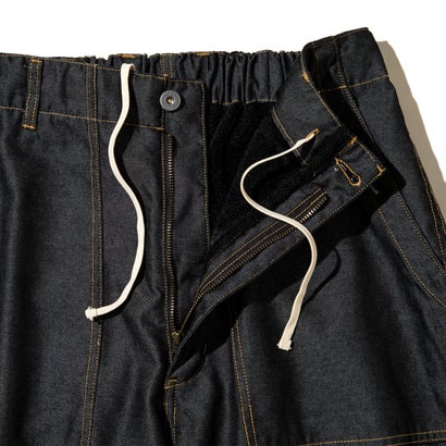 ユニフォームアウトドアスタンダード UNFRM OUTDOOR STANDARD ライトウェイト テックデニム ワイド ベイカーパンツ（LIGHTWEIGHT TECH DENIM WIDE BAKER PANTS） （BLACK INDIGO）｜詳細画像