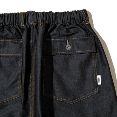 ユニフォームアウトドアスタンダード UNFRM OUTDOOR STANDARD ライトウェイト テックデニム ワイド ベイカーパンツ（LIGHTWEIGHT TECH DENIM WIDE BAKER PANTS） （BLACK INDIGO）｜詳細画像