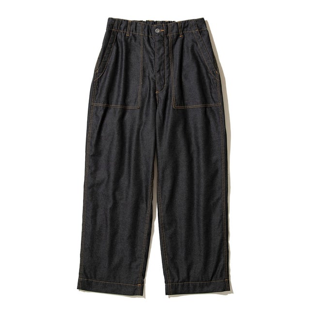 ライトウェイト テックデニム ワイド ベイカーパンツ（LIGHTWEIGHT TECH DENIM WIDE BAKER PANTS） （BLACK INDIGO）