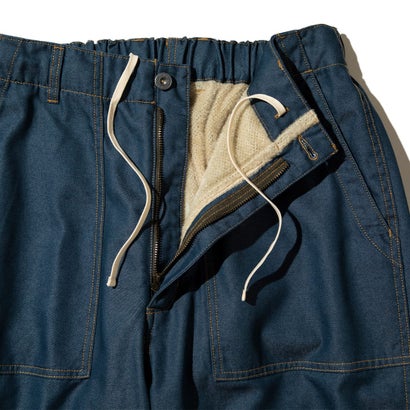 ユニフォームアウトドアスタンダード UNFRM OUTDOOR STANDARD ライトウェイト テックデニム ワイド ベイカーパンツ（LIGHTWEIGHT TECH DENIM WIDE BAKER PANTS） （WASHED INDIGO）｜詳細画像