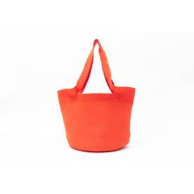 カバン 肩掛け 中サイズ 黒色 アプリコット オレンジ色 （Orange）